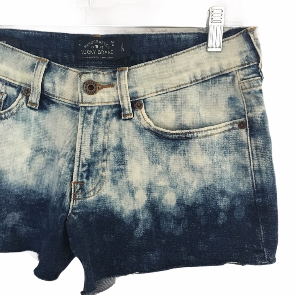Lucky Brand "The cut off" Acid Wash Jean Shorts - Picture 3 of 8